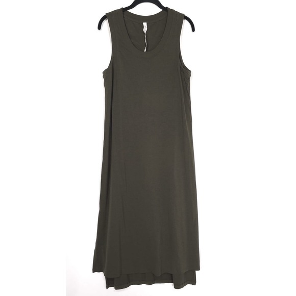 Lululemon Maxi Dress Size 8 All Yours Tank Women's Olive Green PIMA COTTON  Blend - mordernwear.com